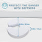 [6-pack -1.5 cm] Door wedge lock, child door safety lock, baby safe door stopper, protect children&