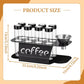Coffee Bean Storage Containers - 8-pack Glass Jars for Storing Coffee Beans - Transparent Storage Containers, Reagent Racks, One-Way Valve - Portable Storage Jars