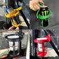 3D Gyro Scoop Cup Holder for Motorcycles - Overloop-resistant Self-balancing Cup Holder, 360° Rotatable Clip-on Cup Holder - Suitable for Tractors, Trucks and Boats (Red - 2-pack)