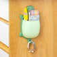 Nice hanging bathroom storage basket with hooks - Wall-mounted plastic box without drilling - Storage box for toiletries/cosmetics - Space-saving organizer for home - Environmentally friendly