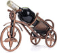 Desk wine rack - Bicycle-shaped wine rack for one bottle - Freestanding table wine rack and bottle holder - Wine gifts, home and bar decorations, and crafts