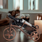 Desk wine rack - Bicycle-shaped wine rack for one bottle - Freestanding table wine rack and bottle holder - Wine gifts, home and bar decorations, and crafts