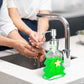 Soap Dispenser - Christmas Tree Shape - Glass - with Stainless Steel Pump - Christmas Decoration - Lotion Pump Bottle - Hand Soap Dispenser - Empty Pump - Suitable for Bathroom and Kitchen