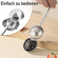 Set of 2 separate tea filters - Tea filter with telescopic handle - Tea strainer made of 304 stainless steel - Flour sieve made of stainless steel - Powder dispenser - Suitable for sugar, flour, spices and cocoa powder (B)