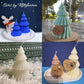 Set of two silicone Christmas tree candle molds - Christmas candle mold - DIY 3D silicone mold - silicone casting mold - suitable for making candles - making handmade soap - DIY crafts - Christmas decoration