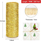 Henneptouw - Golden henneptouw - 100m gold Christmas ribbon - For gift wrapping - Christmas decoration - Party decoration - DIY - Sewing supplies