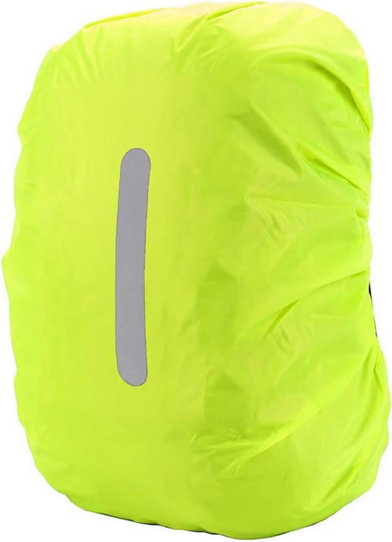 Rain covers for backpacks with reflective strips - capacity 15 litres to 100 litres - waterproof and rain-resistant backpack covers - suitable for hiking, camping, travelling, cycling, etc. - can also be used as a school bag.