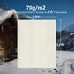 Winter protection shoes for potted plants against frost (2 sets) - 80x120 cm - Winter tent for plants with zip - Suitable for olive trees, palm trees, etc. - Tear-resistant, breathable, washable, UV-resistant - Beige
