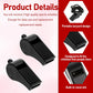 Black whistle - two-part coach whistle - plastic coach whistle with lanyard - loud and clear referee whistle - for teachers, police and emergency services during sports training.