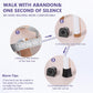 Heel protectors - U-shaped - 4 sizes - Black - 12 pairs - Non-slip - Sound-dampening - Heel protection - Heel protectors - Suitable for stilettos