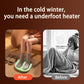 Foot warming cushion - Electric foot warming cushion - Foot warmer - 3 temperature settings - Built-in 6 manual massage heads - Suitable for home, office and dormitories - Warming cushions (green)