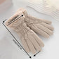 Warm winter gloves for women - windproof and snowproof gloves - thickened and fleece-lined gloves - gloves with wrist protection - suitable for skiing, cycling, running and working.