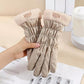 Warm winter gloves for women - windproof and snowproof gloves - thickened and fleece-lined gloves - gloves with wrist protection - suitable for skiing, cycling, running and working.