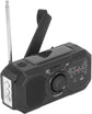 Noodradio - Solar-powered emergency radio, hand-operated - AM/FM/weather radio - With torch - SOS alarm function - Emergency charging function - Portable emergency radio (black) Suitable for camping, hiking and home emergencies