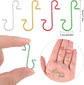 Haken - 4 colours - 200 pieces - Christmas decoration hooks - Stainless steel Christmas decorations - Art - Christmas tree decorations - Silver, red, gold and green