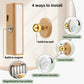 Indoor wall lamp - Wooden LED wall lamp with wireless charging - Bedroom wall lamp - 360° rotating touchscreen dimmable light - Drill-free installation - Suitable for bedroom/living room
