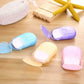 Soap sheets - Portable travel soap sheets - 5 boxes - Total 100 pieces - Random colours in boxes - Disposable hand wash paper - Suitable for family trips, camping, hiking, outdoor activities - Easy to clean mini soap paper