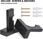 Display standard - Black - Baseball bat display standard - Baseball bat holder - Wall mounting - Horizontal baseball bat standard - Baseball bat holder - 2 pieces - Black
