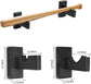 Display standard - Black - Baseball bat display standard - Baseball bat holder - Wall mounting - Horizontal baseball bat standard - Baseball bat holder - 2 pieces - Black
