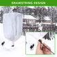 Plant frost protection - cold cover - plant cover - with drawstring and zip - 2-pack - 120 * 180 cm - white - for outdoor plants - shrub pots - plants - winter