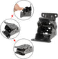 Table hinge - Folding hinge - 0-90 degree foldable - 8-pack - Lockable hinge - Lockable extension support bracket - with 64 screws, black