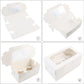 Cupcakedozen - With paper - 30 pieces - with 2 paper holders - Cupcake cases - Cake boxes - for birthday parties - Celebrations - Baking supplies - 16*9*7.5cm