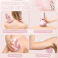 Massager - Portable Lymph Massage Roller - Neck Roller - Massage Tool - Helps Release Muscles, Face and Body - Face Roller - Facial Gua Sha Set (pink)
