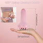 Massager - Portable Lymph Massage Roller - Neck Roller - Massage Tool - Helps Release Muscles, Face and Body - Face Roller - Facial Gua Sha Set (pink)