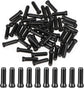 Bike Cable End Caps - 50 Pieces - Black - Bike Cable End Caps - Brake and Gear Cable Tips for Bikes