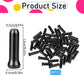 Bike Cable End Caps - 50 Pieces - Black - Bike Cable End Caps - Brake and Gear Cable Tips for Bikes