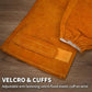 Cowhide arm protector with Velcro - Leather welding sleeve - Real cowhide arm protector - Welding sleeve - Suitable for welding work - Unisex - Heat resistant and flame retardant - Arm protection