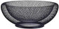 Fruit bowl - Mesh fruit bowl - Decorative fruit basket - Metal - Candy bowl - Suitable for kitchen, countertop, dining table, office - 10 inch (black)