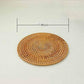 Isolation mat - Woven mat - 4 pieces - Rattan mat for hot dishes - 18 cm - Anti-burn coasters - Handmade coasters - Eco-friendly coasters - Tea accessories