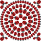 100 Pieces Tiny Resin Ladybugs Decor 0.55&