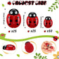 100 Pieces Tiny Resin Ladybugs Decor 0.55&