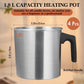 Ziliny 4 Pcs Candle Making Pouring Pot Wax Pouring Pitcher with Dripless Spout and Heat Resisting Handle Aluminum Wax Melter for Christmas DIY Candle Making Kits Gift(1.8 L)