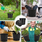 30 Pcs 3 Gallon Plant Nursery Pots Bulk Flexible Plastic Pots for Plants Thickened Soft Seed Starting Container with Drainage Hole Garden Pot Flower Container for Succulents Seedlings