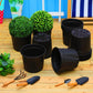 30 Pcs 3 Gallon Plant Nursery Pots Bulk Flexible Plastic Pots for Plants Thickened Soft Seed Starting Container with Drainage Hole Garden Pot Flower Container for Succulents Seedlings