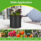 HealSmart 6-Pack 2 Gallon Nonwoven Grow Bags - Aeration Fabric Pots with Handles for Garden Fruits Vegetables Flowers - Black