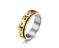 new Anxiety Fidget rings 6mm Stainless Steel Moon Star Spinner Ring for Women Men Size 512 11