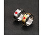 Spinner Playing Card Ring Stainless Steel Anxiety Fidget Lucky Poker For Men Women Rotating Finger Rings Punk Jewelry 9