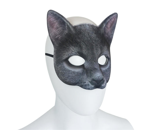 Cat Mask Animal Half Face Mask Costume Masquerade Party Decor Halloween Novelty Costume Party
