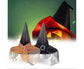 Fashion Reusable Cloth Halloween Babies Wizard Hat For Party Decor-Black