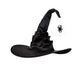 Hallowmas Halloween Pleated Witch Hat Party Witch Hat Black Witch Hat(1pcs, Black)