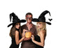 Hallowmas Halloween Pleated Witch Hat Party Witch Hat Black Witch Hat(1pcs, Black)