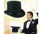 Unisex Halloween Headgear Spooky Skull Artificial Simulation Terror Headwear Prop Long - Black Hat