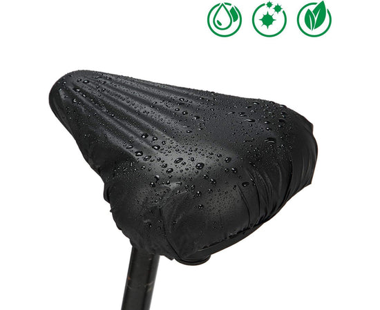 Bicycle Seat Cover, 2pcs Saddle Pad Bicycle, Elastic Waterproof Bicycle Saddle Cover (Black)