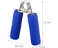 Hand Grip Strengthener,Develop Hand and Forearm Grip Strength for Peak Performance in Sports. Perfect Equipment for Gyms - Bonus Foam Sleeves - Blue