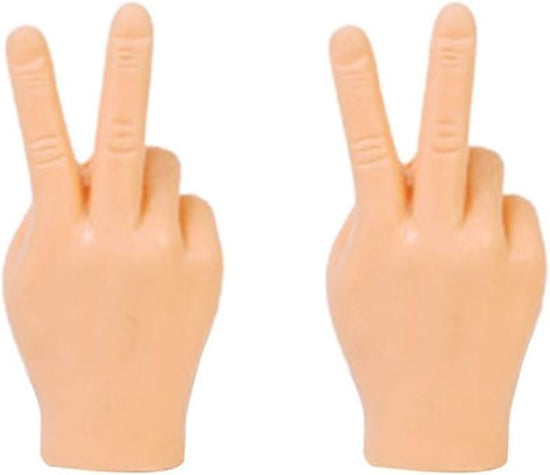 Tiny Finger Hands Novelty Toys,Adult Boy and Girl Party Small Hand Finger Fidget Finger Toys Hand Palm Finger Puppets(Scissors Hand)
