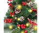Solar Christmas Tree Garden Stake Lights Outdoor Christmas Tree Lighted Yard Decorations